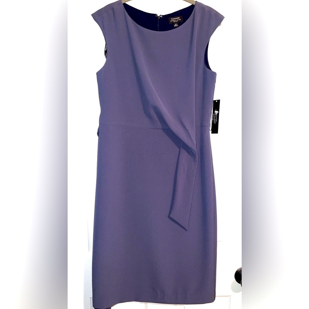 NWT gray Tahari dress size 10P